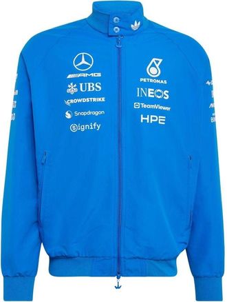 adidas x Mercedes AMG Petronas Formula 1 Team Blue Wonder Driver Harrington Jacket Asia Sizing Blue Bird KT5125