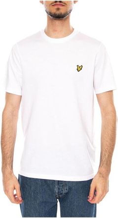 Lyle & Scott Plain T-Shirt - Heren - T-shirts - Wit - S - Katoen - Tops