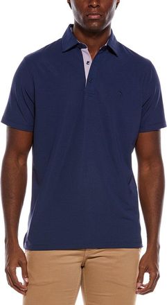 Tailorbyrd Tailorbyrd Micro Grid Textured Performance Polo Shirt