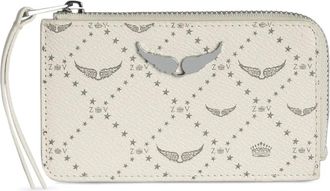 Zadig&Voltaire Portacarte con monogramma - Bianco