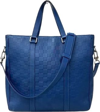 Louis Vuitton Pre-owned Tote Bags, male, Blue, Size: ONE SIZE Pre-owned Canvas louis-vuitton-bags