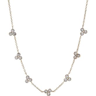 Alex and Ani Triple Stone Stationed Necklace in Gold at Nordstrom