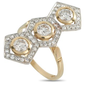 Luxury Bazaar 18K Yellow Gold 1.95ct Diamond Ring MF09-022326