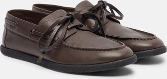 The Row Scarpe da barca Novus Sailor in pelle