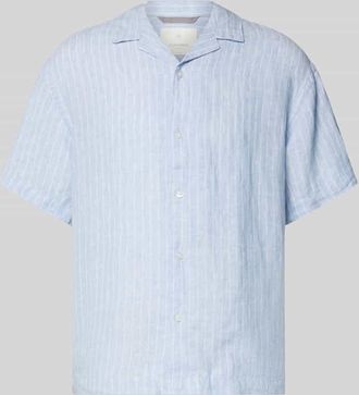 Jack & Jones Regular Fit Leinenhemd mit Reverskragen in Hellblau, Gr&ouml;&szlig;e XL
