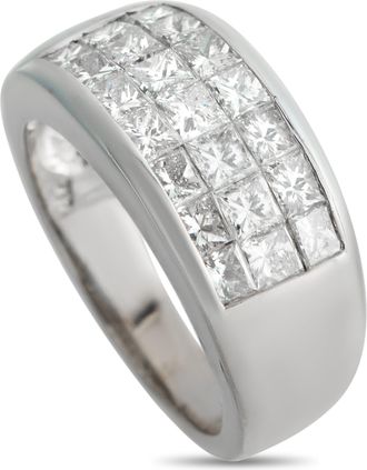 Luxury Bazaar 18K White Gold 2.50ct Diamond Ring MF18-043026
