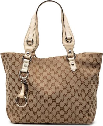 Gucci Pre-owned Gucci Medium GG Canvas Icon Bit Tote Ladies 229852 213048