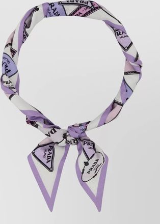 Prada printed silk scarf rectangular lightweight soft