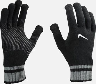 Nike Mens Nike Mens Gripped Knitted Gloves - Black - Size: S