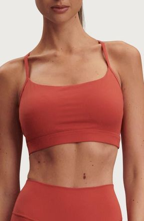 Varley Always Cerys Racerback Sports Bra in Baked Apple at Nordstrom, Size X-Small