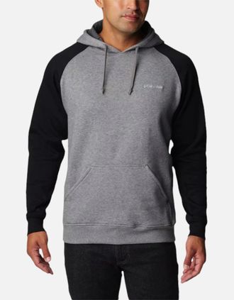 Columbia Mens Columbia HART MOUNTAIN II Mens Hoodies Regular Cotton Pullover Hooded Jumpers - Grey - Size: 36