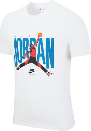 Nike Jordan Air Jordan Jumpman Logo Printing Knit Round Collar Male White DH9519-100