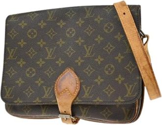 Louis Vuitton Pre-owned Cross Body Bags, female, Brown, Size: ONE SIZE Pre-owned Vintage Canvas Crossbody Bag