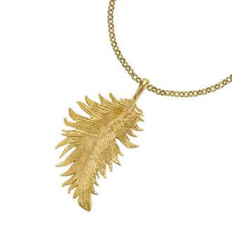Dower & Hall Large Feather Pendant
