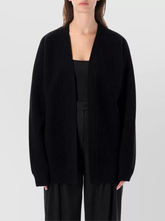 Rhea Costa wool cashmere heavy ribbed cardigan