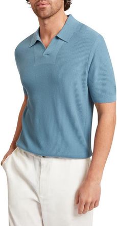 Ted Baker Aindrea Johnny Collar Polo in Sky-Blue at Nordstrom, Size 5