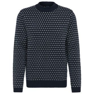 Stoic Heavy MerinoKnit MMXX.Norrbotten Sweater Merinopullover f&uuml;r Herren | blau