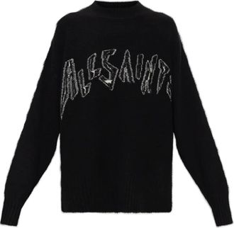 AllSaints Maglione Zinc con logo - Nero