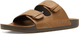 Reef Ojai Two Bar Mens Sandals Dark Brown : 10 D - Medium, Leather/Suede