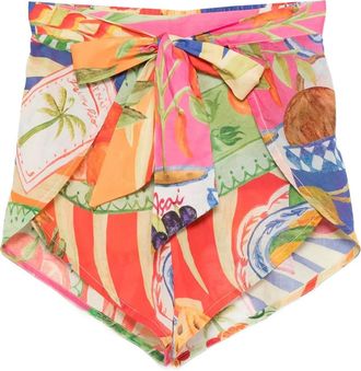 Farm Rio Shorts Summer Picnic - Rosso