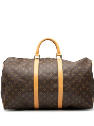 Louis Vuitton 1998 Monogram Keepall 50 travel bag - Brown