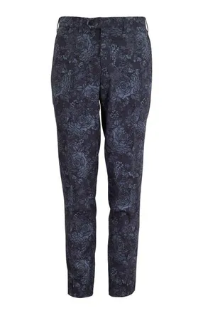Lords of Harlech Paxton Tailored Wool Pant in Roma Floral Char at Nordstrom, Size 3638
