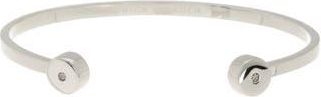 Monica Vinader Linear Solo Diamond Cuff Bracelet - 0.02 ctw in Ss at Nordstrom Rack, Size Medium