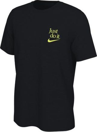 Nike Mens NSW Win Quietly T-Shirt - Black/Yellow Size 3XL
