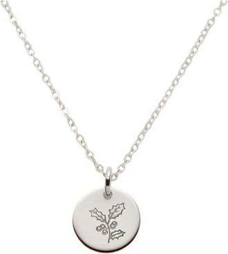 Made by Mary December Birth Flower Necklace in Silver at Nordstrom, Size Medium
