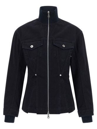 Jean Paul Gaultier Womens The Slit Denim Jacket