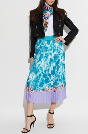 Versace Jeans Couture Pleated Skirt, Womens, Blue