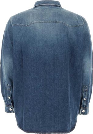 Burberry Mens Shirt Blue Cotton