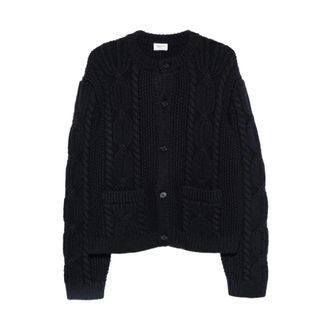 Saint Laurent Heren, Truien, Zwart, Maat: XL Wol