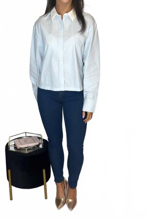 Ichi Kelia Stripe Top In Blue/white