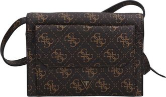 Guess Faux Leather Wallet Bag - Dames - Schoudertassen - Bruin - ONE Size - Leer - Tassen