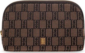 By Malene Birger Tassen, Dames, Bruin, ONE Size, Katoen, Cara Small Cosmetic Bag