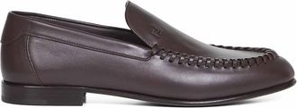 Fendi Loafers, male, Brown, Size: 10 1/2 US Braided Loafer