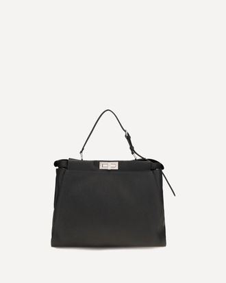 Fendi Borsa a Spalla My Peekaboo grande in cuoio romano Man UNI