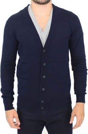 Ermanno Scervino Wool Cashmere Cardigan Pullover Mens Sweater