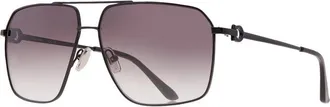 Ferragamo SF238S 001 Shiny Black/Smoke Gradient