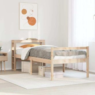 vidaXL Letto per Anziani con Testiera 75x190 cm Legno Massello di Pino vidaXL