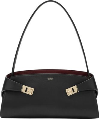 Ferragamo Bolso Hombro Hug East-West - Bags - Mujer - Negro - ONE SIZE