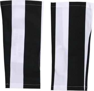 Dolce & Gabbana Black White Nylon Fingerless Wrist Length Womens Gloves