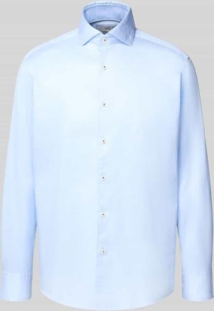 Eterna Regular Fit Business-Hemd mit Kentkragen Modell Hai in Bleu, Größe 44