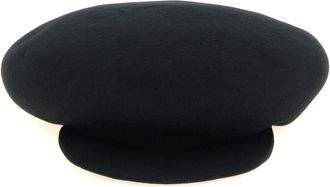 Yohji Yamamoto Black Casquette Solid Bakerboy Hat