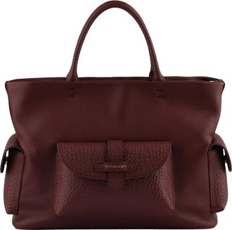 Pourchet Reporter Bag - Dames - Shoppers - Rood - ONE Size - Leer - Tassen