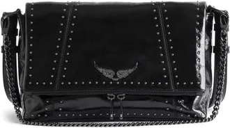 Zadig&Voltaire Rocky II Leather Crossbody Bag in Black at Nordstrom