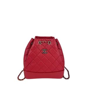 Chanel Pre-owned Leather backpacks - Dames - Pre-owned - Rood - Maat: ONE Size Leer