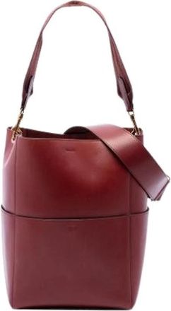 Celine Pre-owned Seau Sangle Bucket Bag - Dames - Vintage Tas - Rood - ONE Size - Leer - Vintage