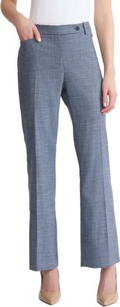 Jones New York Flat Front High Waist Pants in Mid Indigo at Nordstrom, Size 10